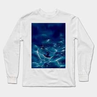 Boat in the storm Long Sleeve T-Shirt